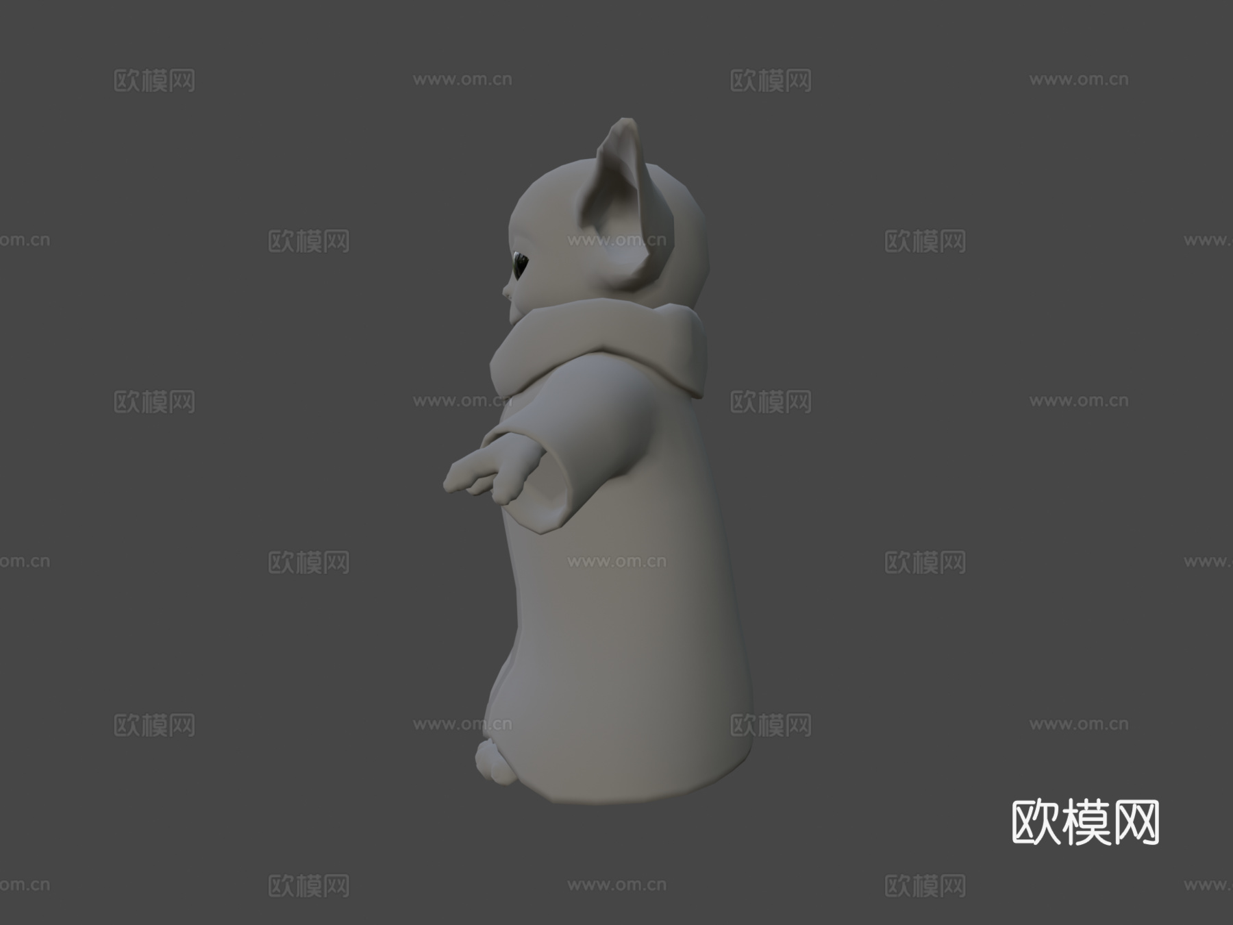 婴儿尤达纹理3d模型