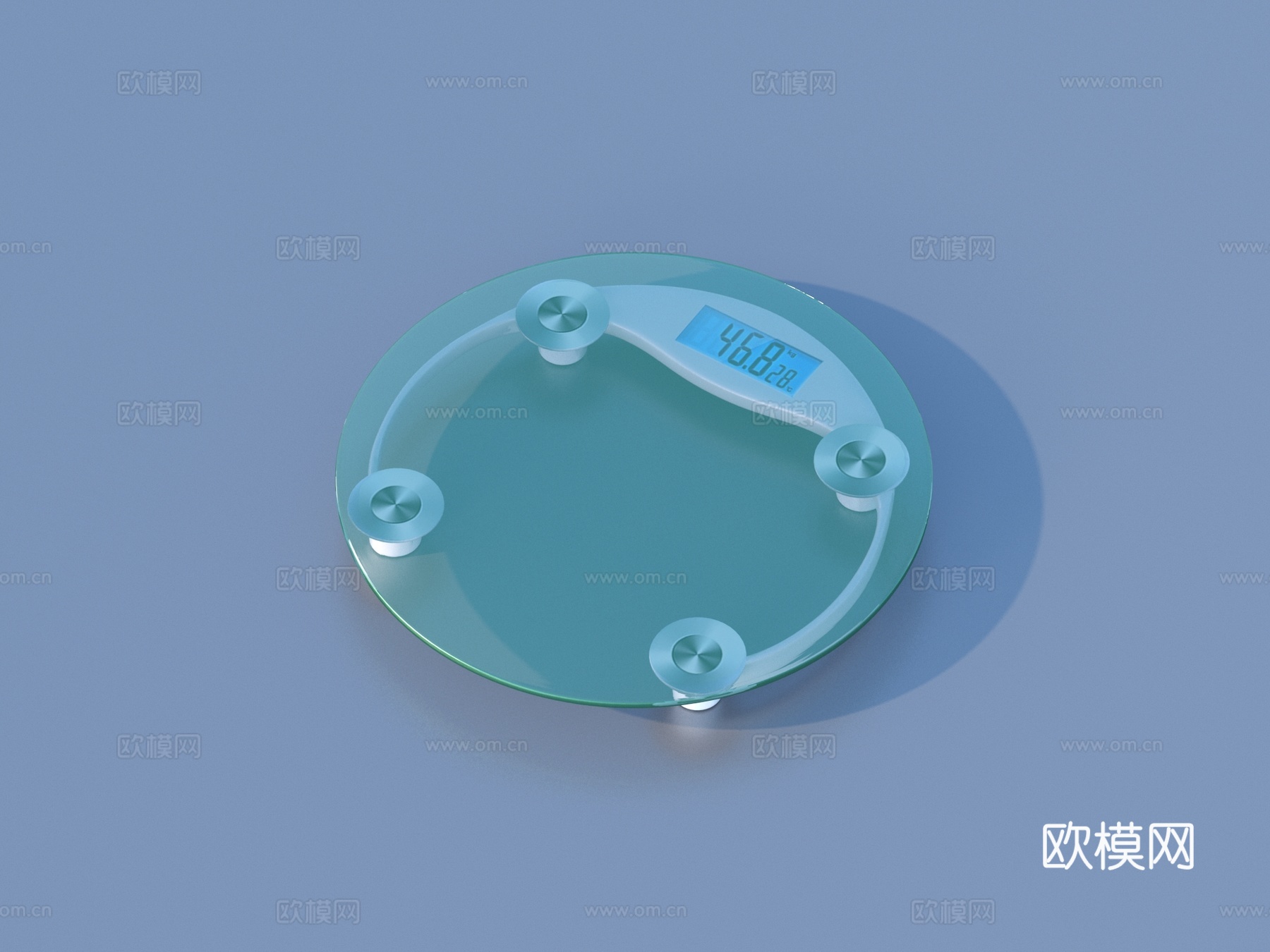 电子秤 体重秤 体脂秤 减肥秤3d模型