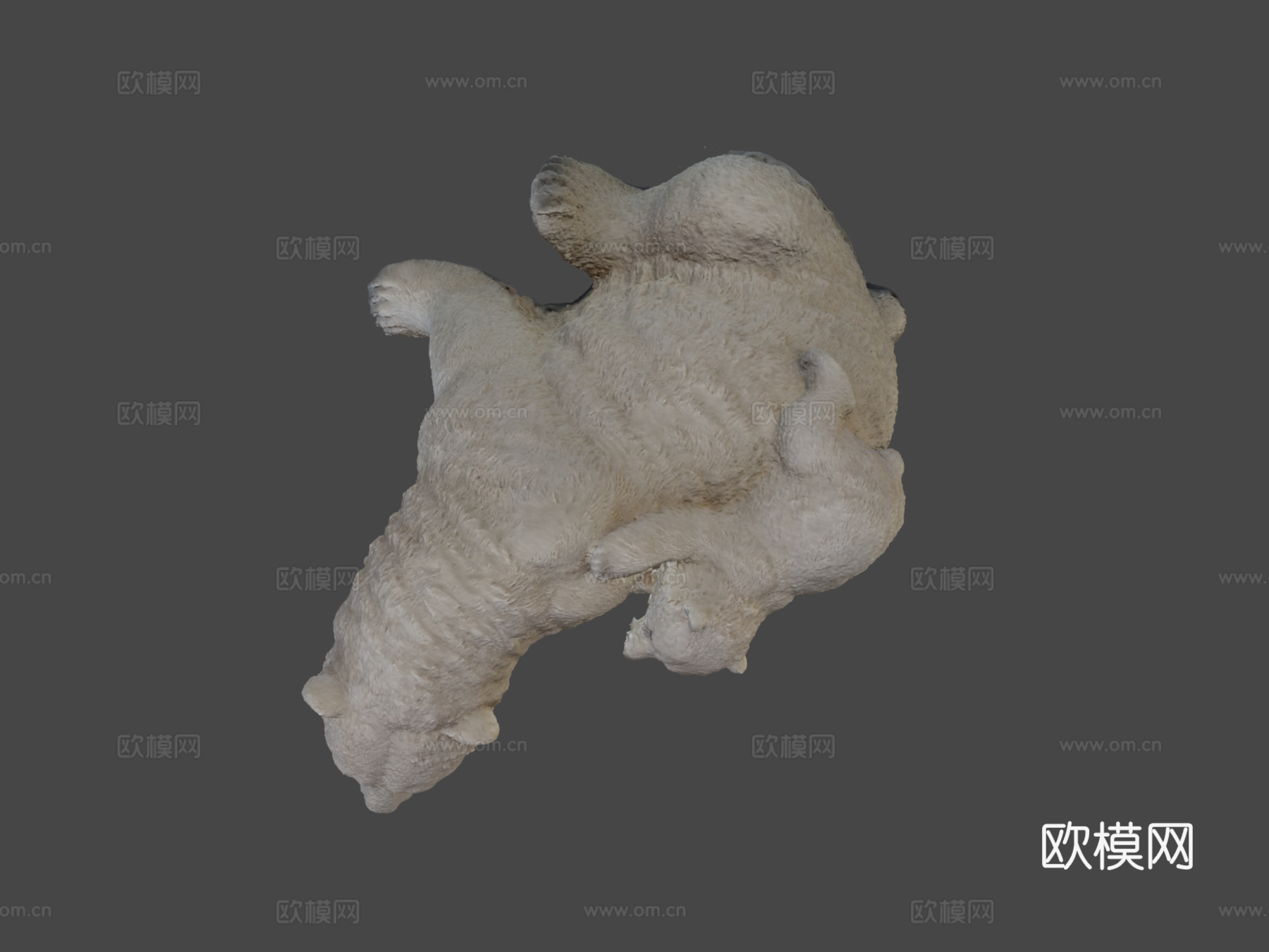 北极熊装饰品3d模型