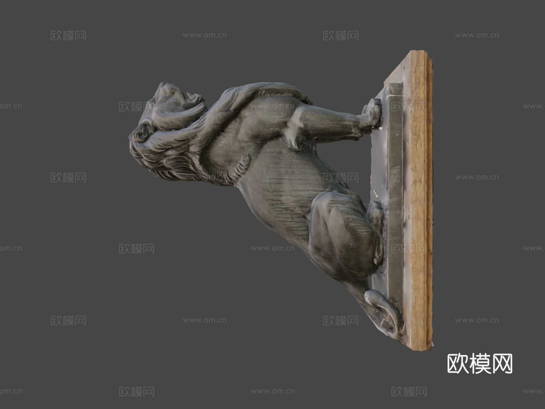 狮子喷泉的狮子(1874)(3DSCANFR(sdrn))3d模型