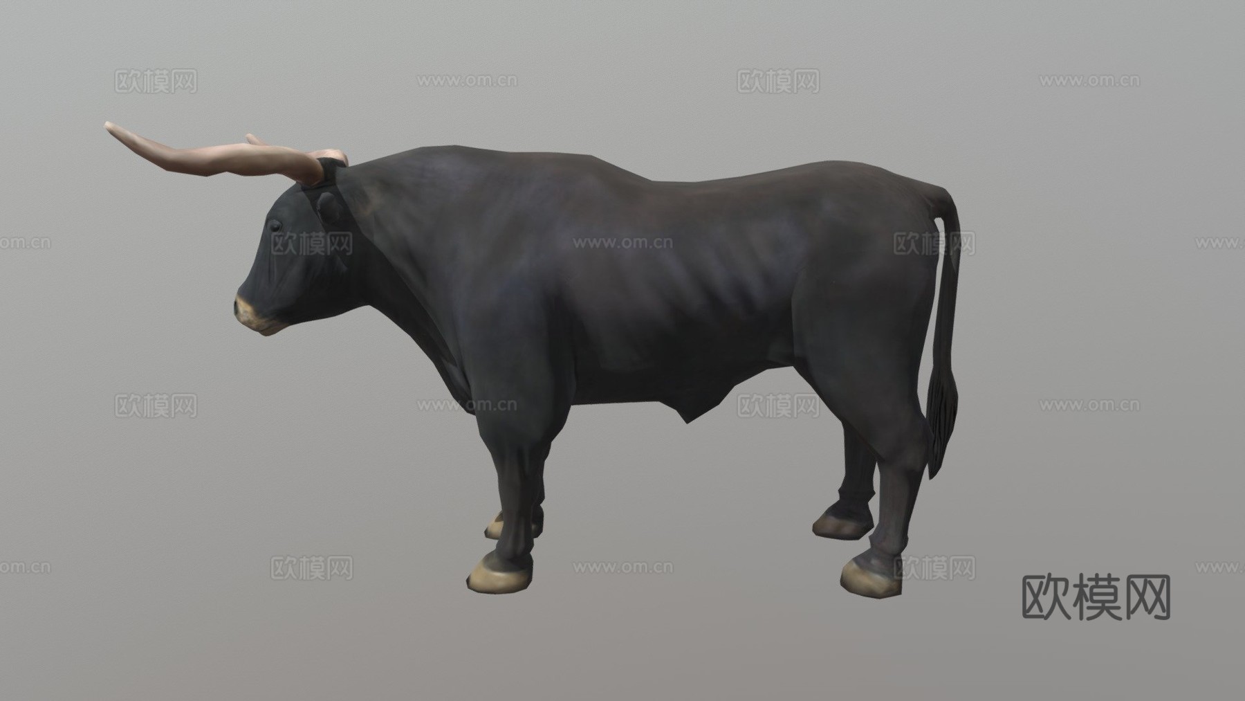 公牛3d模型