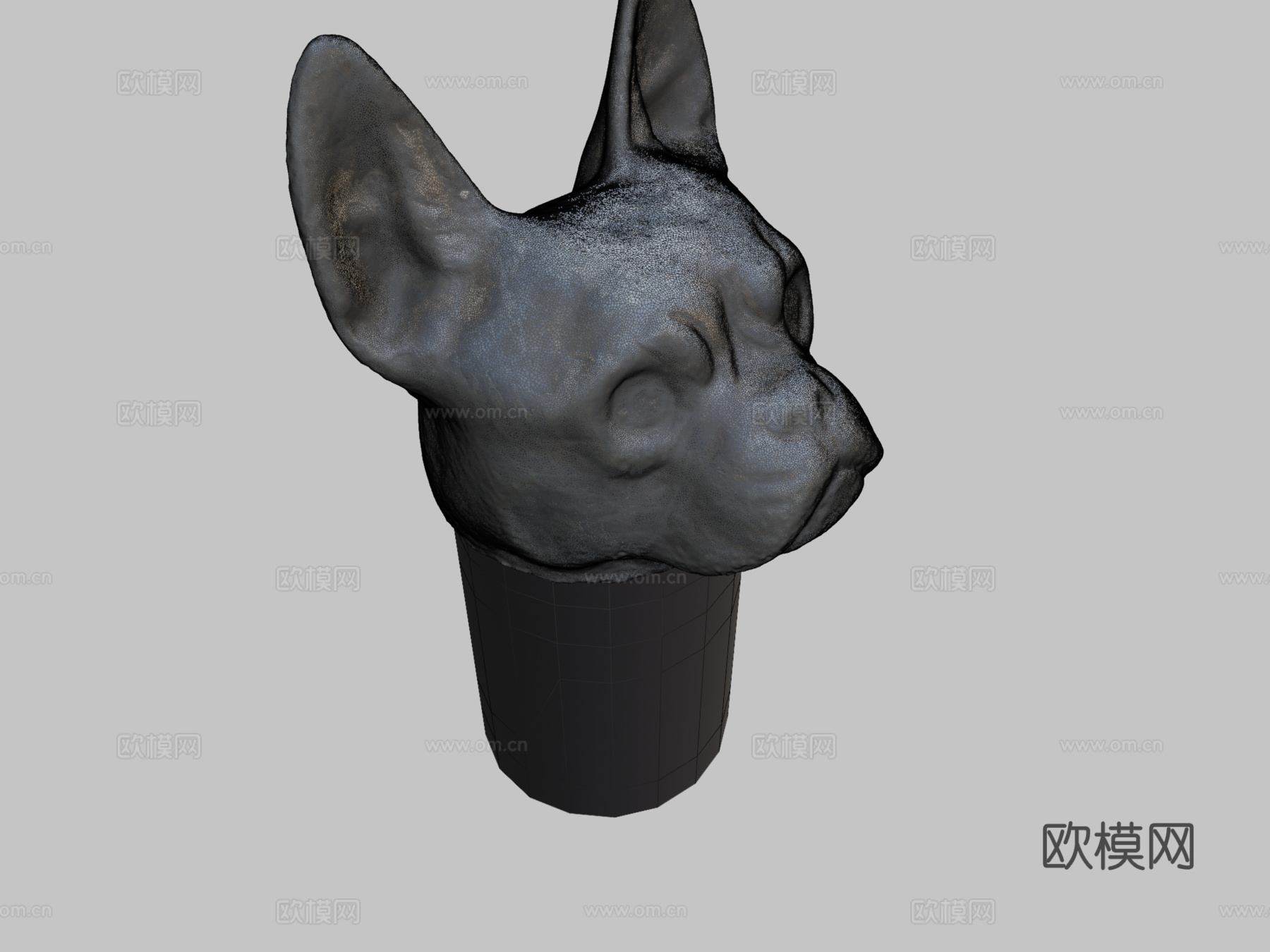 狗头3d模型