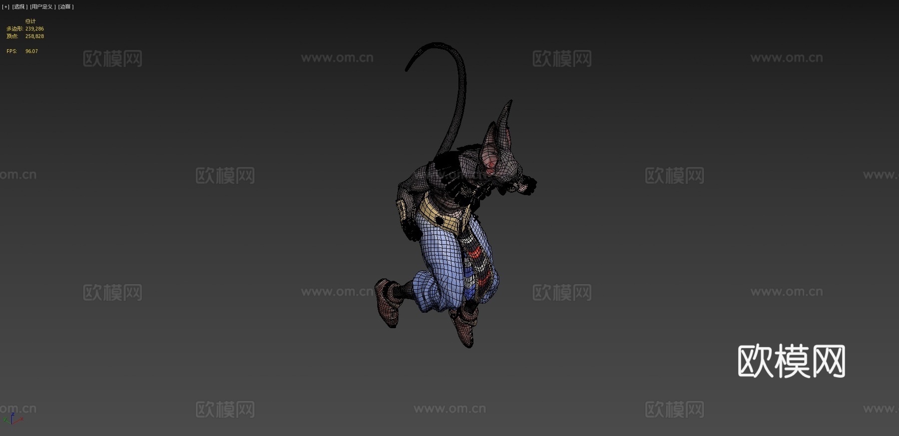 比鲁斯高清3D雕塑3d模型