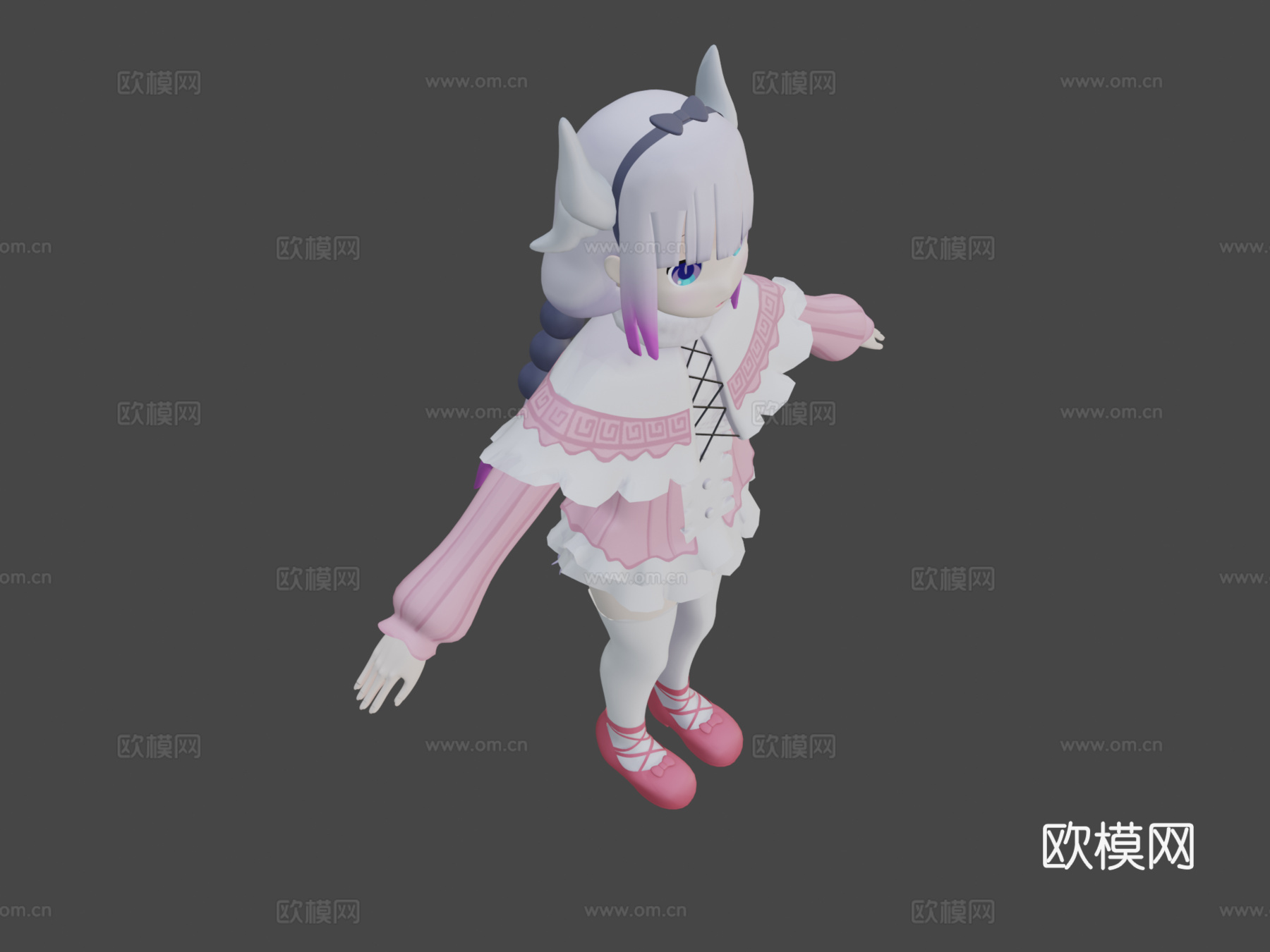 神奈-小林家的龙女仆3d模型