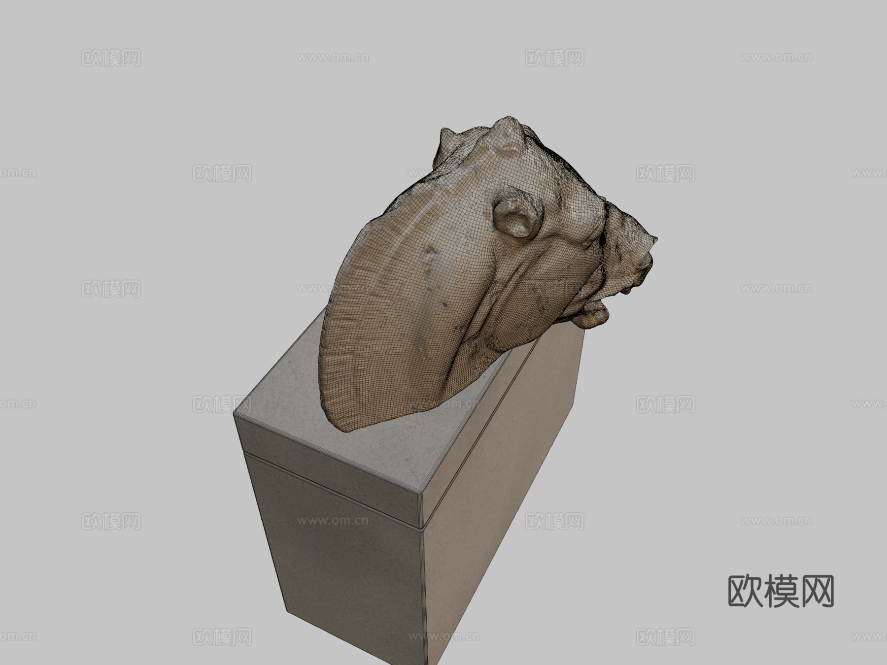 大英博物馆马头3d模型