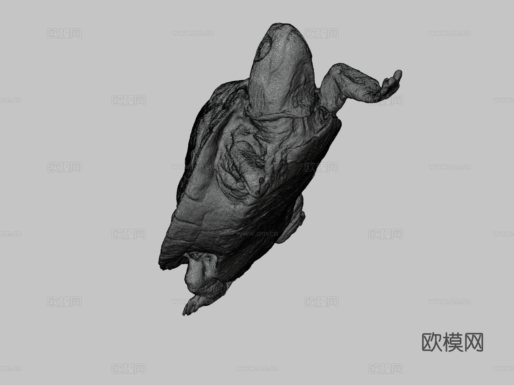 地图龟3d模型