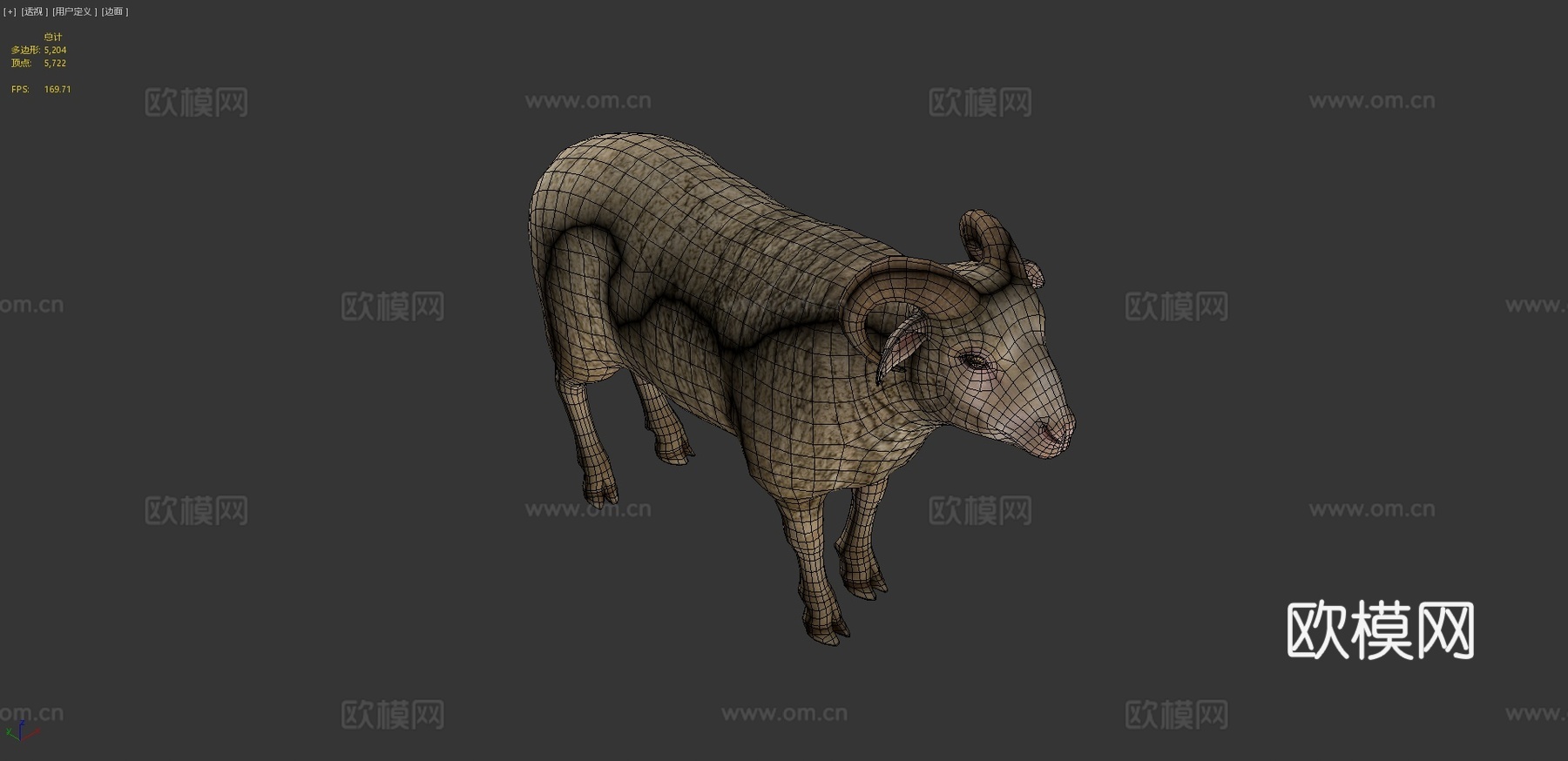 公羊动画3d模型