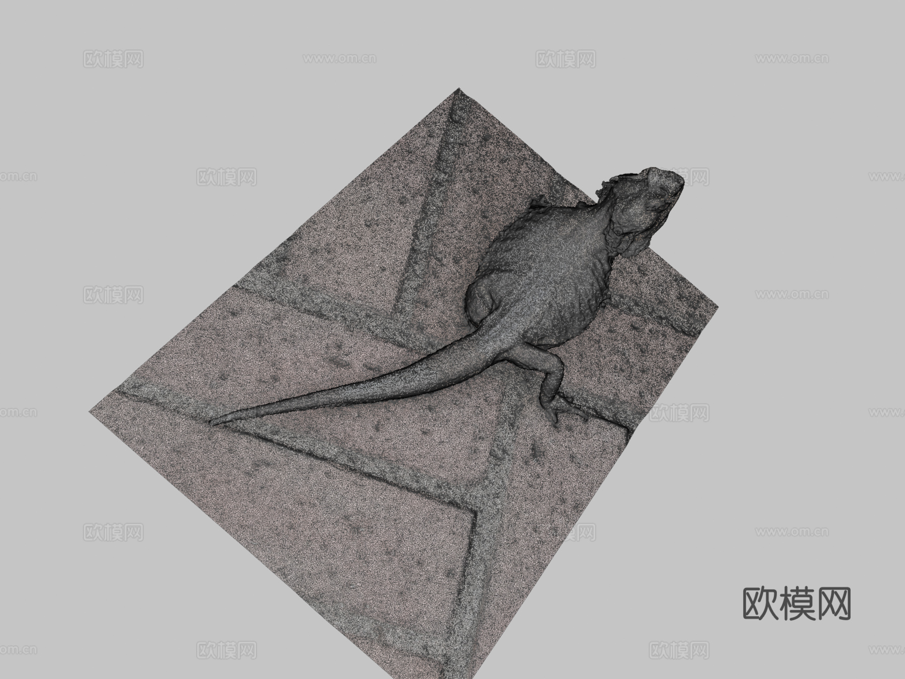 鬃狮蜥3d模型