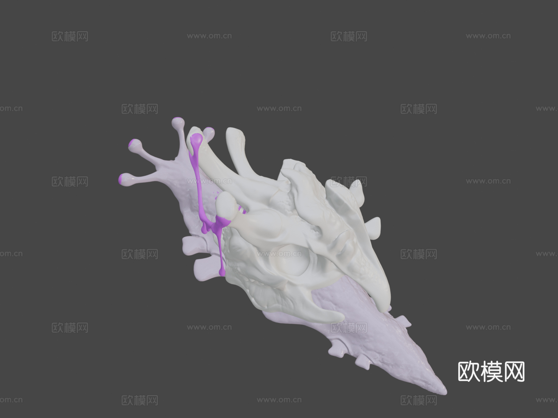 远古蜗牛3d模型