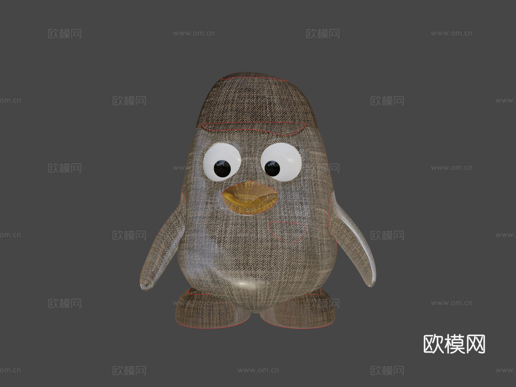 玩具企鹅3d模型