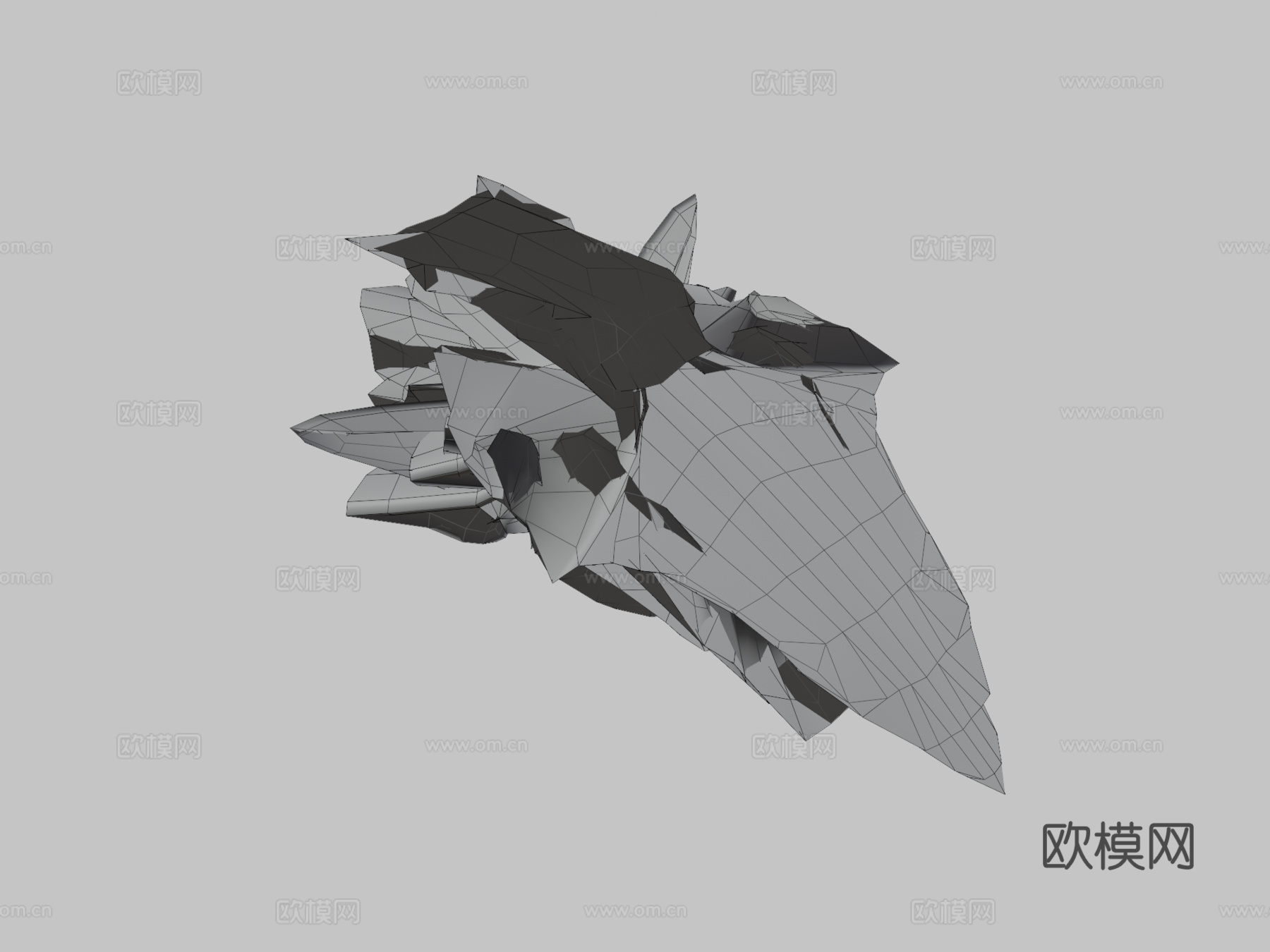 红魟鱼3d模型