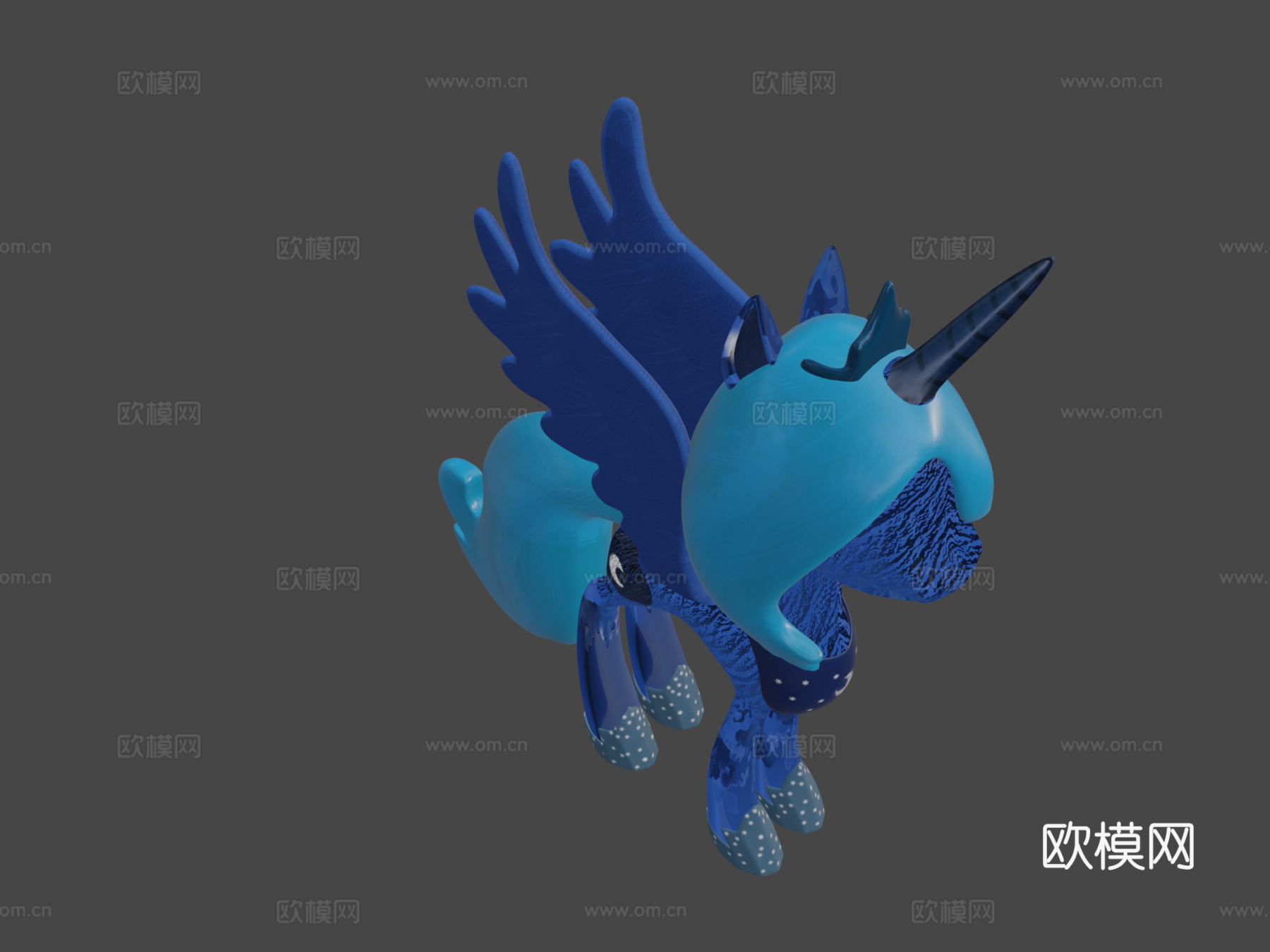 MLP-露娜公主3d模型