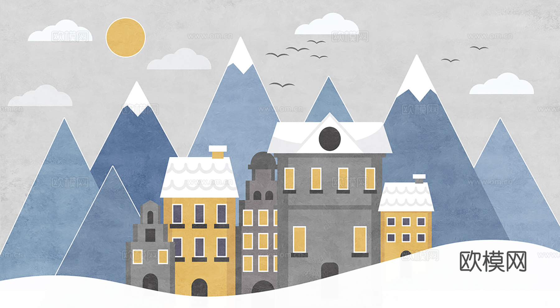 现代 简约 可爱 儿童壁纸 墙布下载