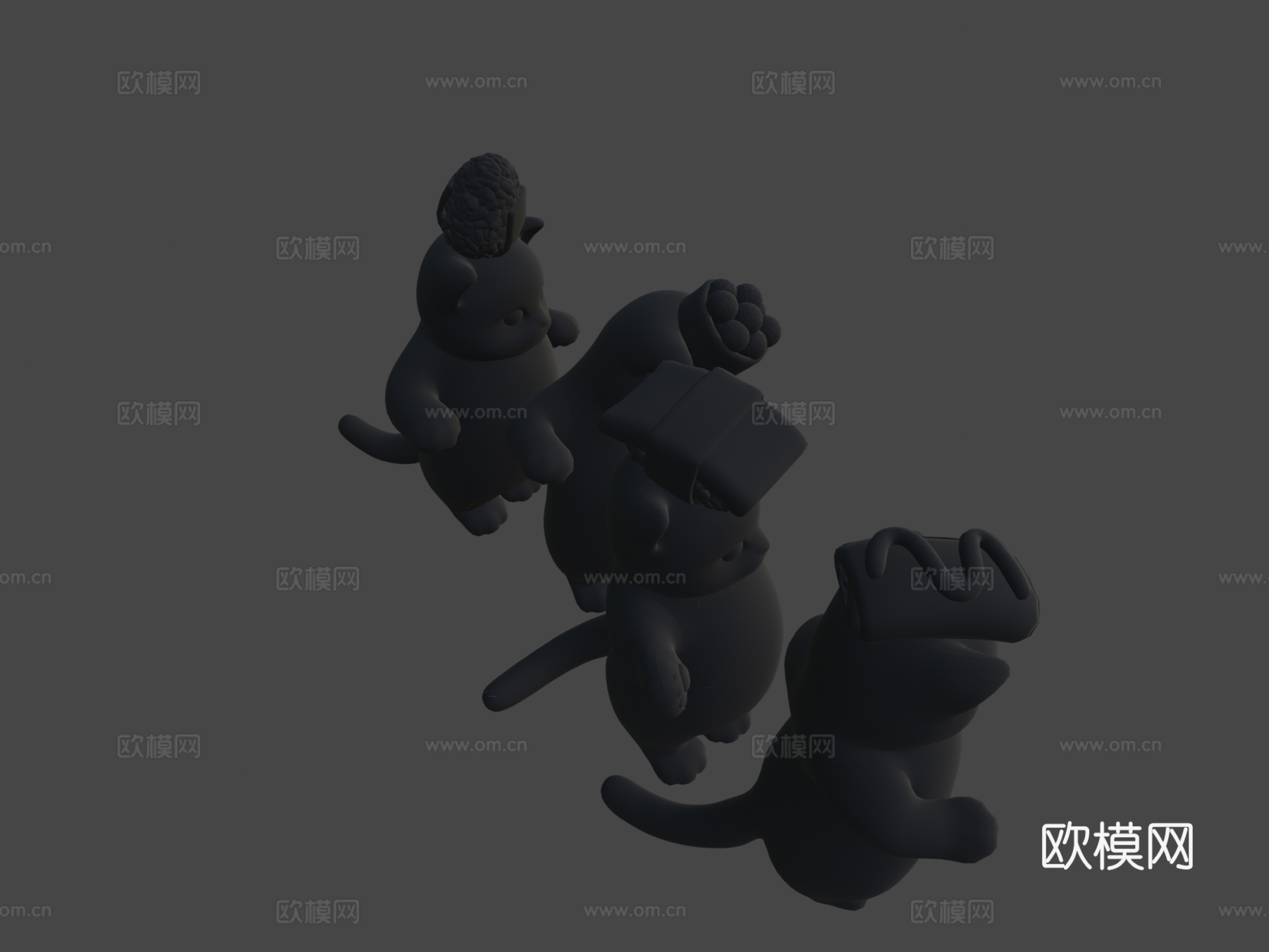 喵喵小队3d模型