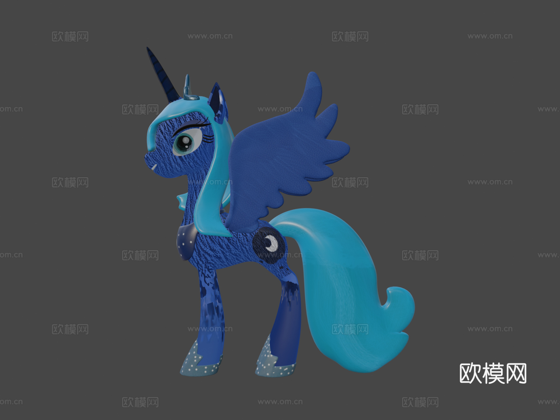 MLP-露娜公主3d模型