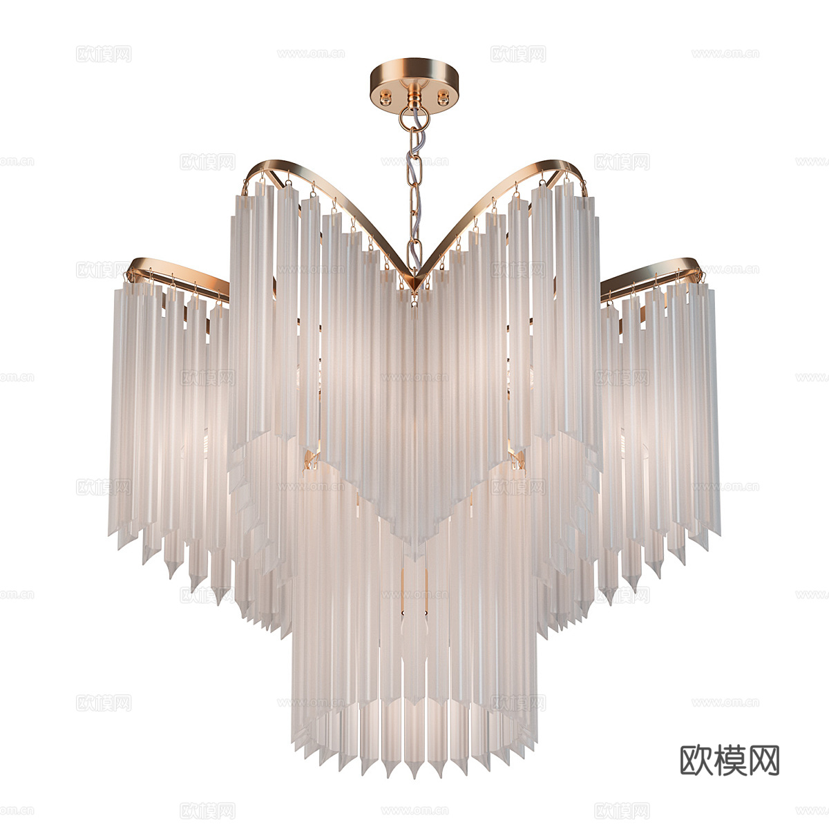 现代简约轻奢吊灯 吊灯 简约吊灯 餐厅吊灯 灯3d模型