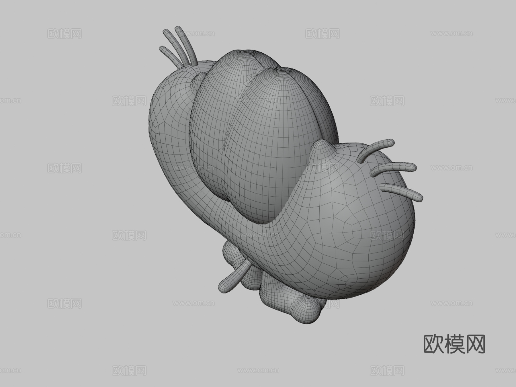 加图罗雕像3d模型