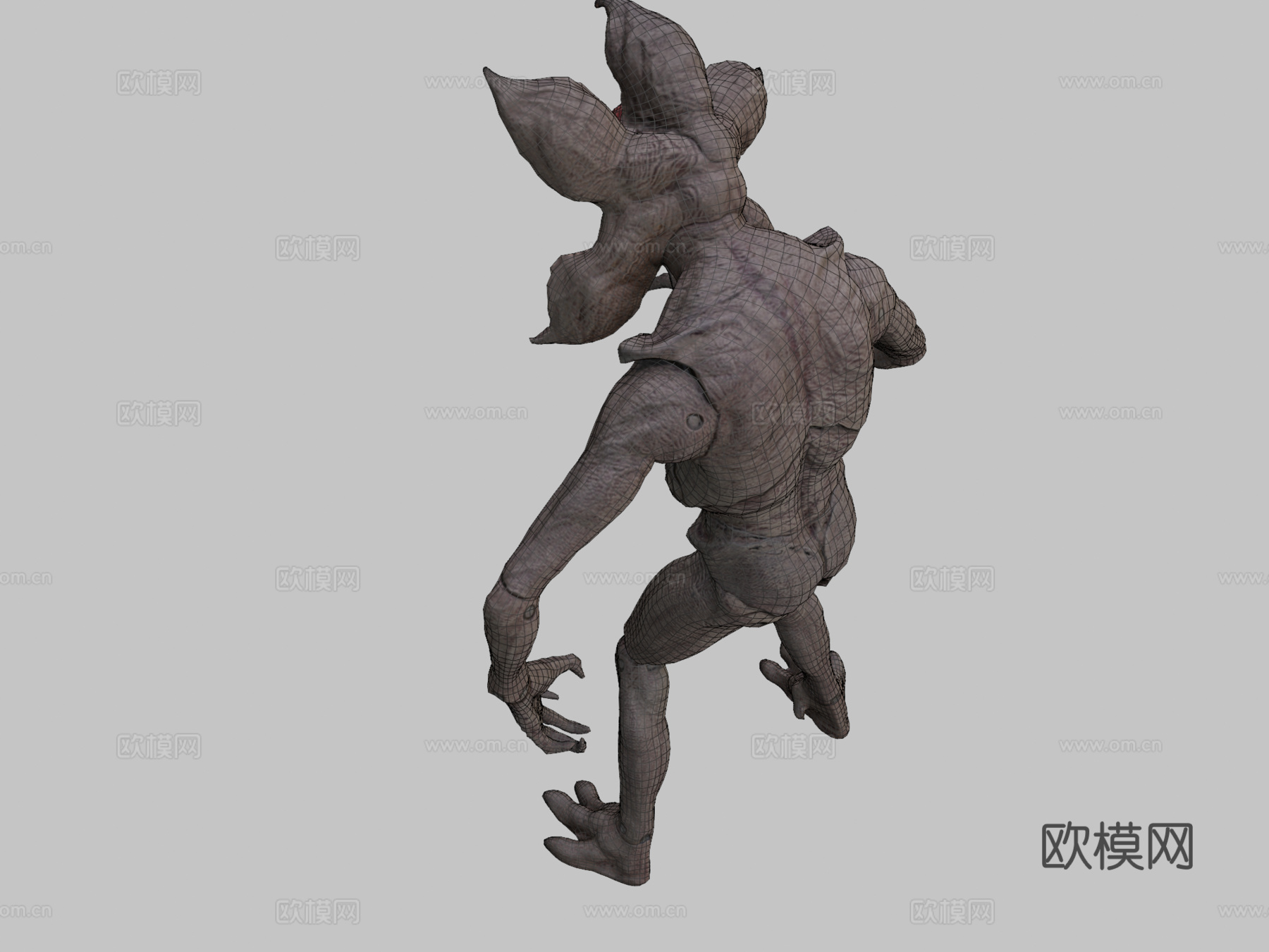 怪奇物语魔王可动人偶3d模型