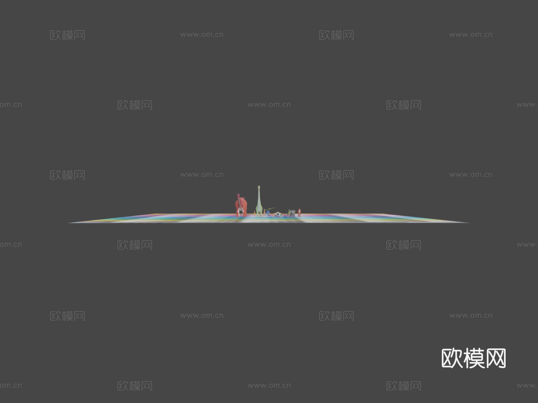 低多边形恐龙包3d模型