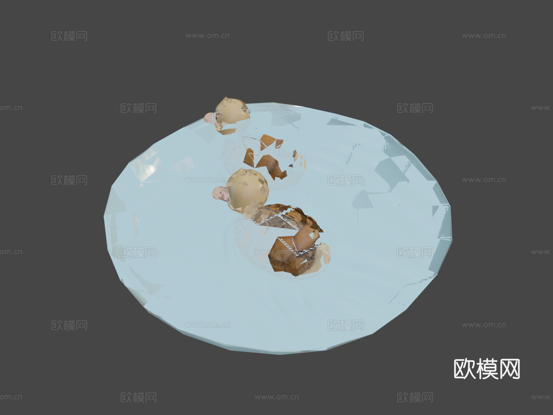 龟鸭3d模型