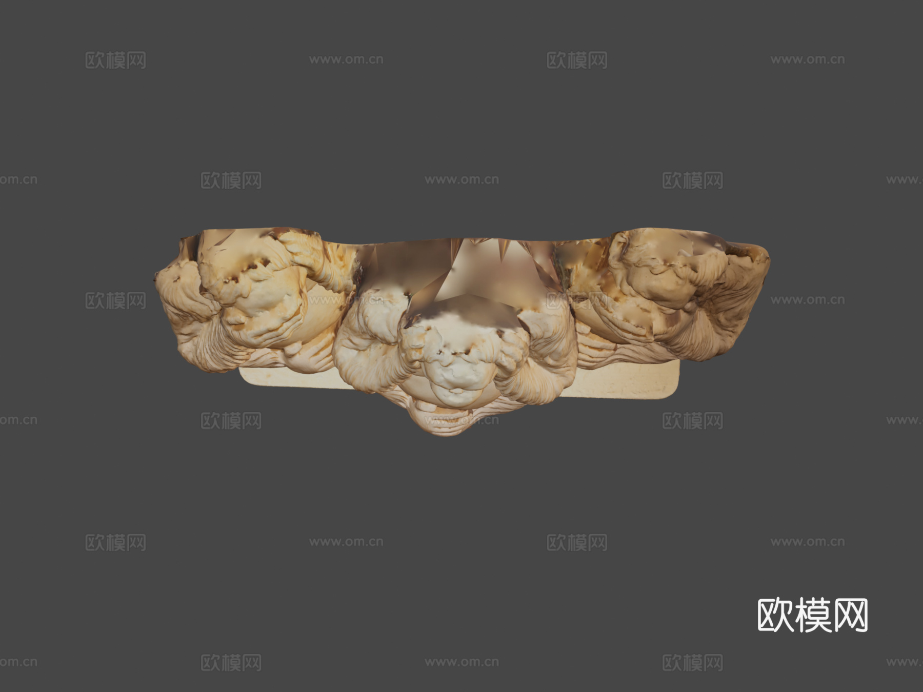 猴子雕像3D扫描3d模型