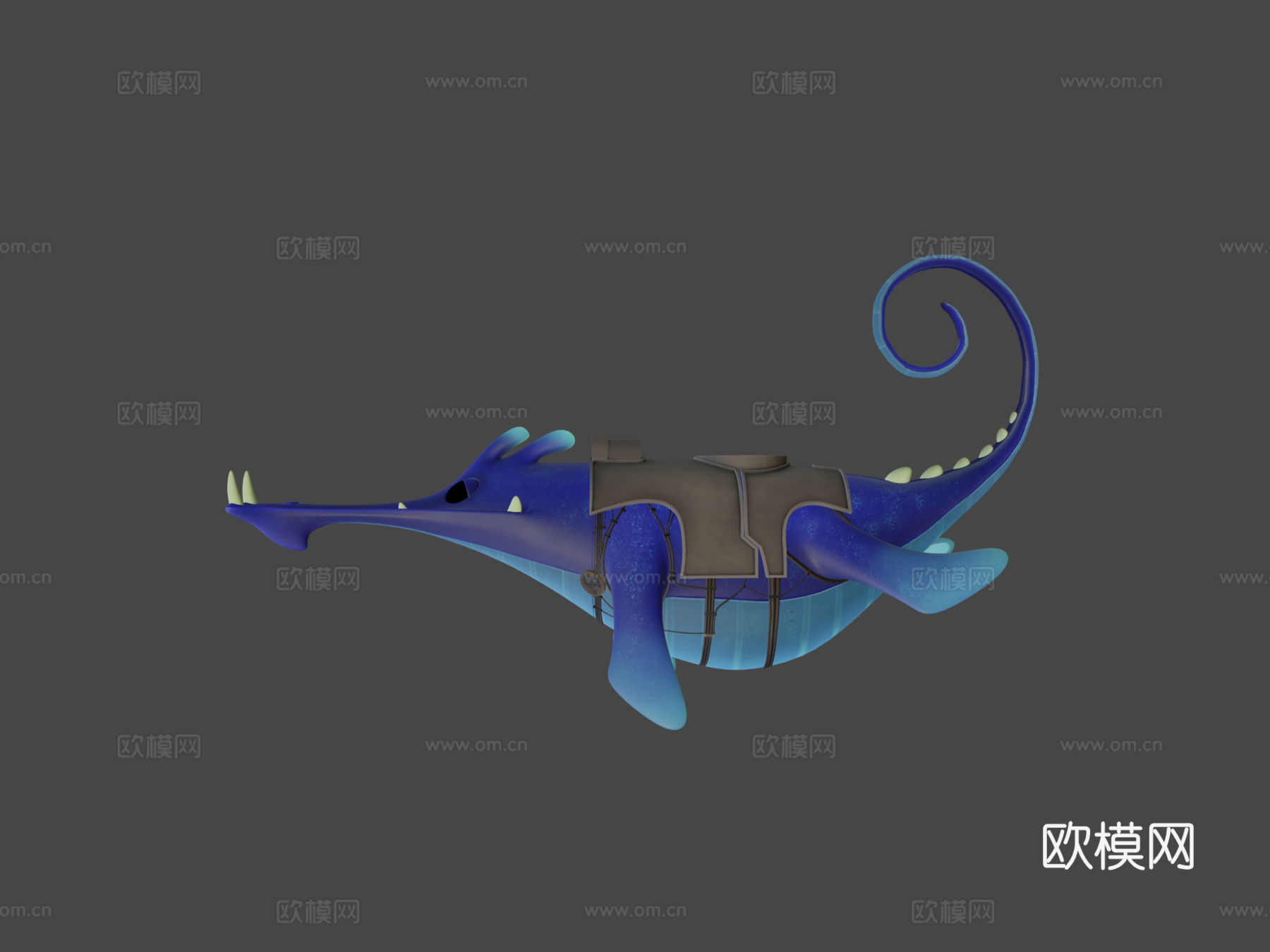 番红花动画3d模型