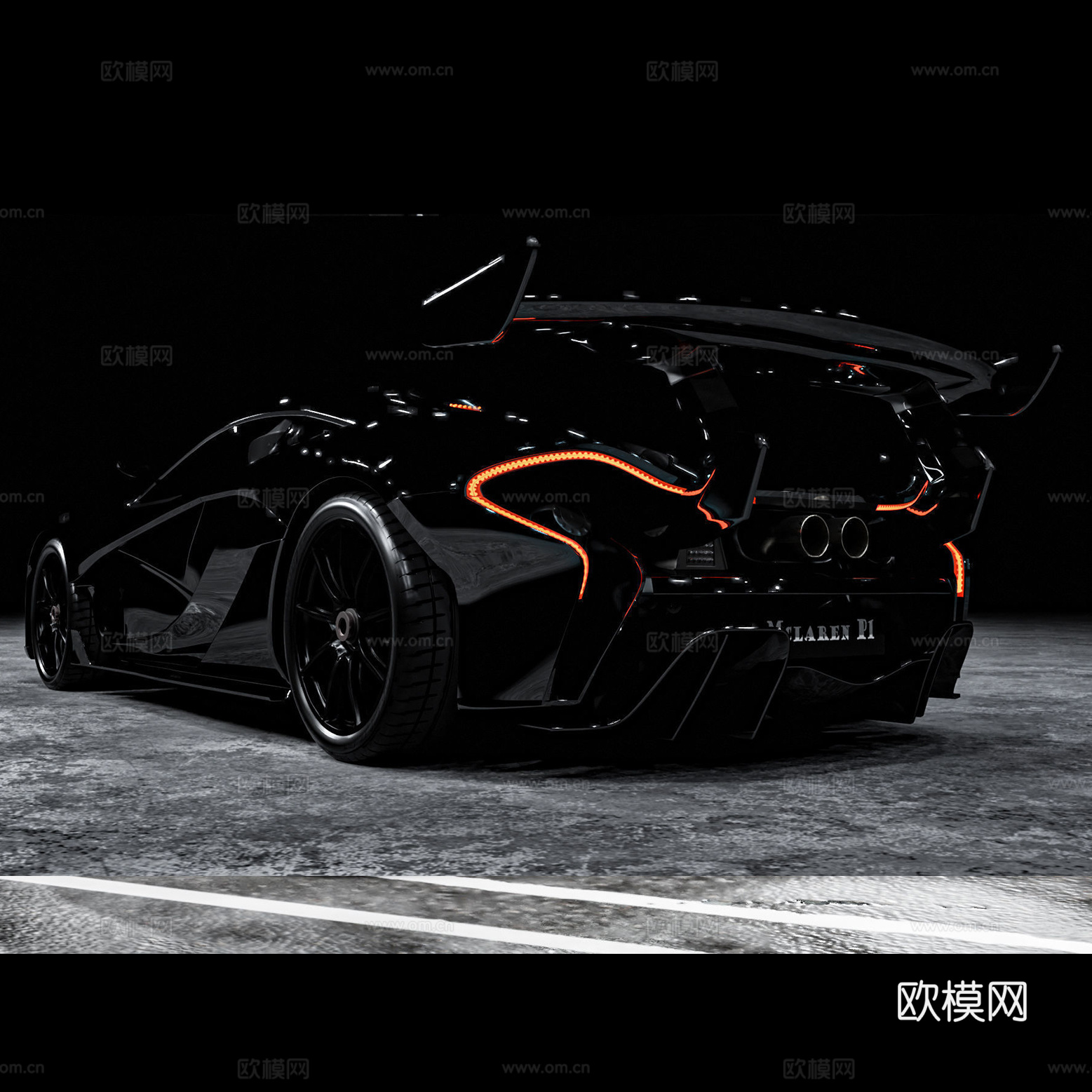 迈凯伦 P1 轿跑3d模型