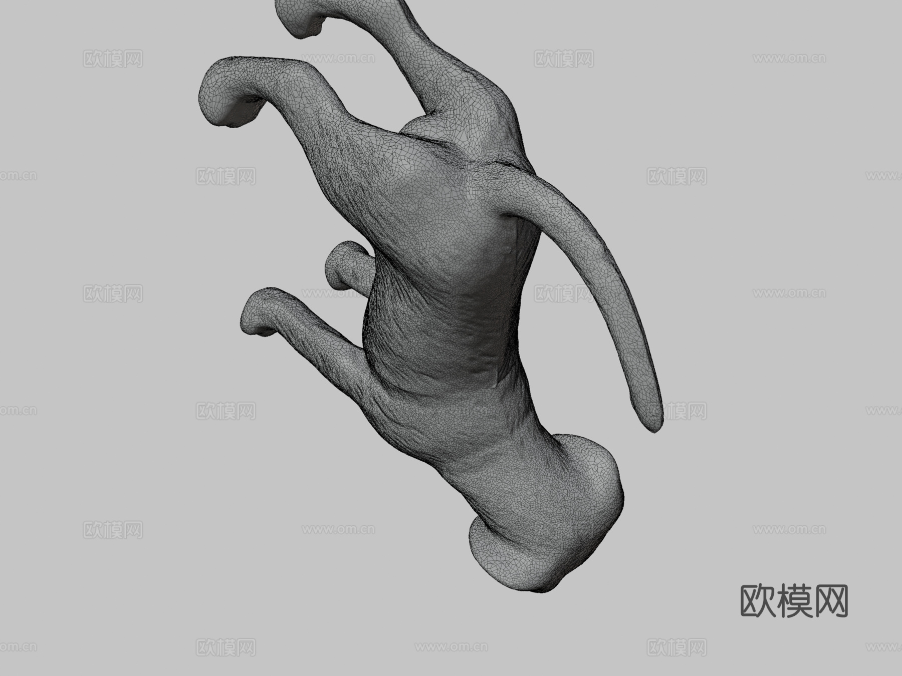塑料玩具狗-原始扫描(安德烈·斯波涅塔(斯波尼亚))3d模型