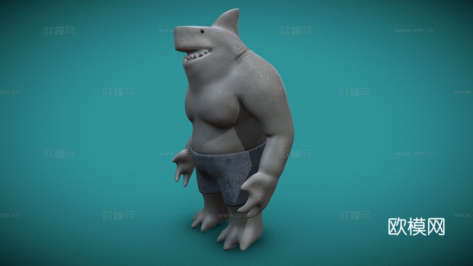 鲨鱼王3d模型