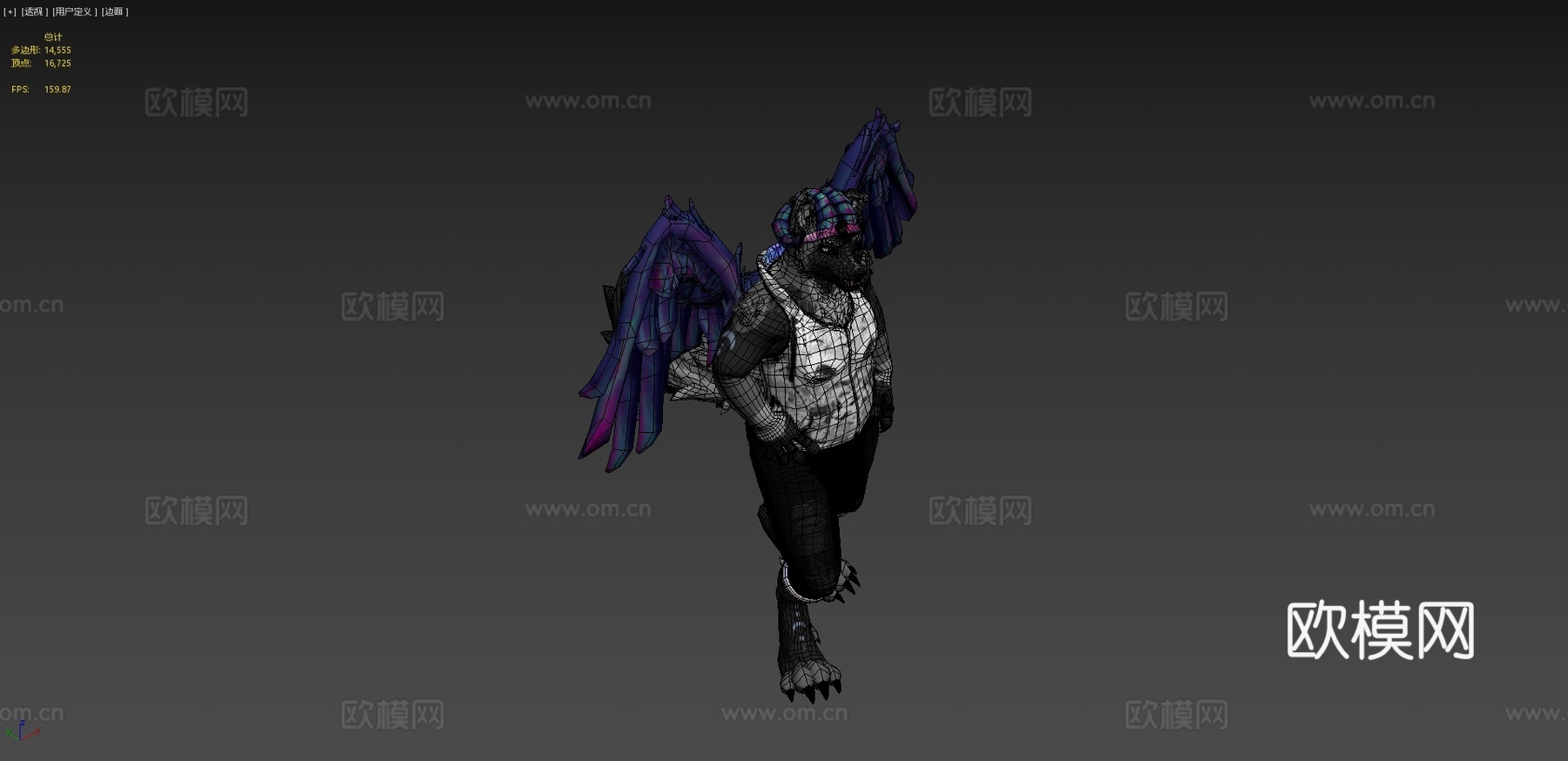 诈骗警告-银河狼-VRChat虚拟形象3d模型