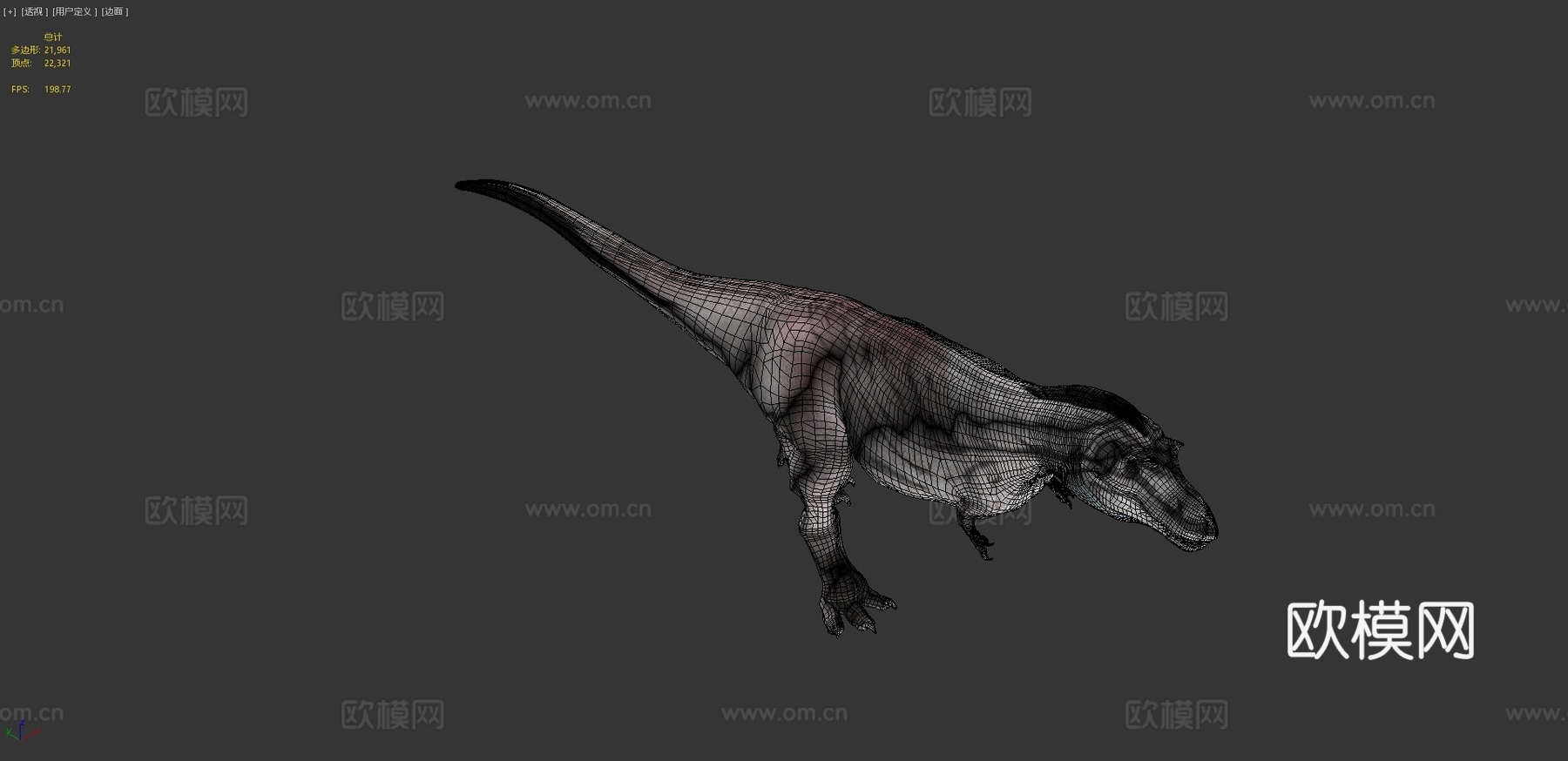 阿尔伯塔龙3d模型