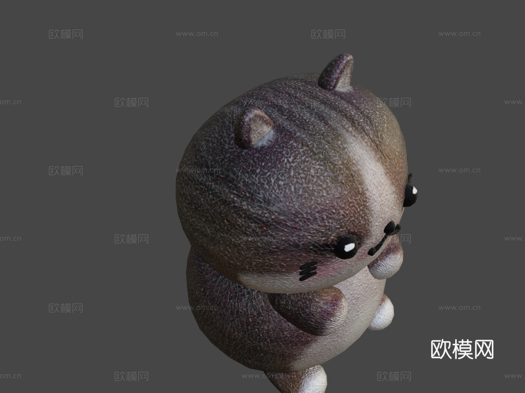 可爱胖猫3d模型