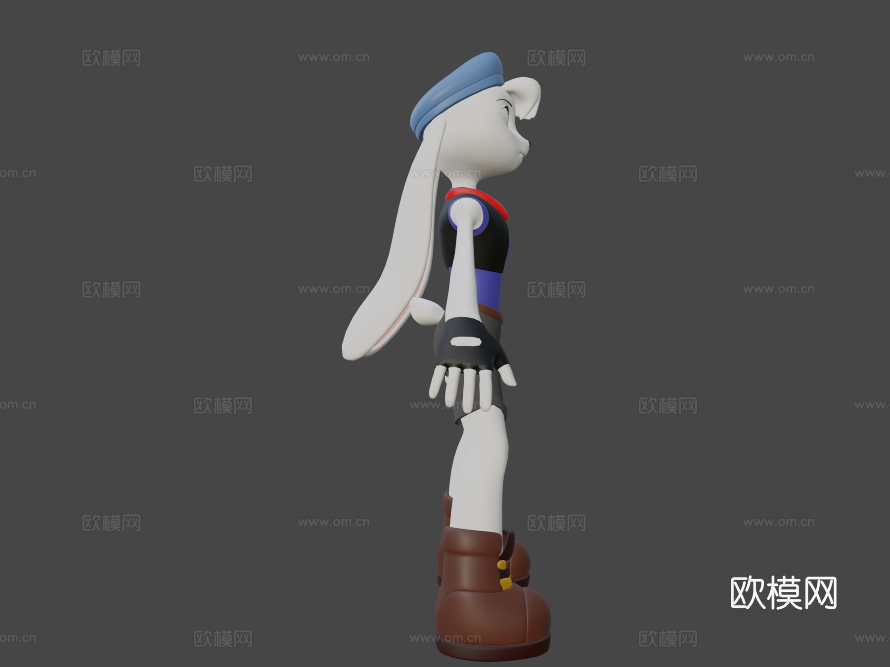 毛茸卡通邦尼3d模型