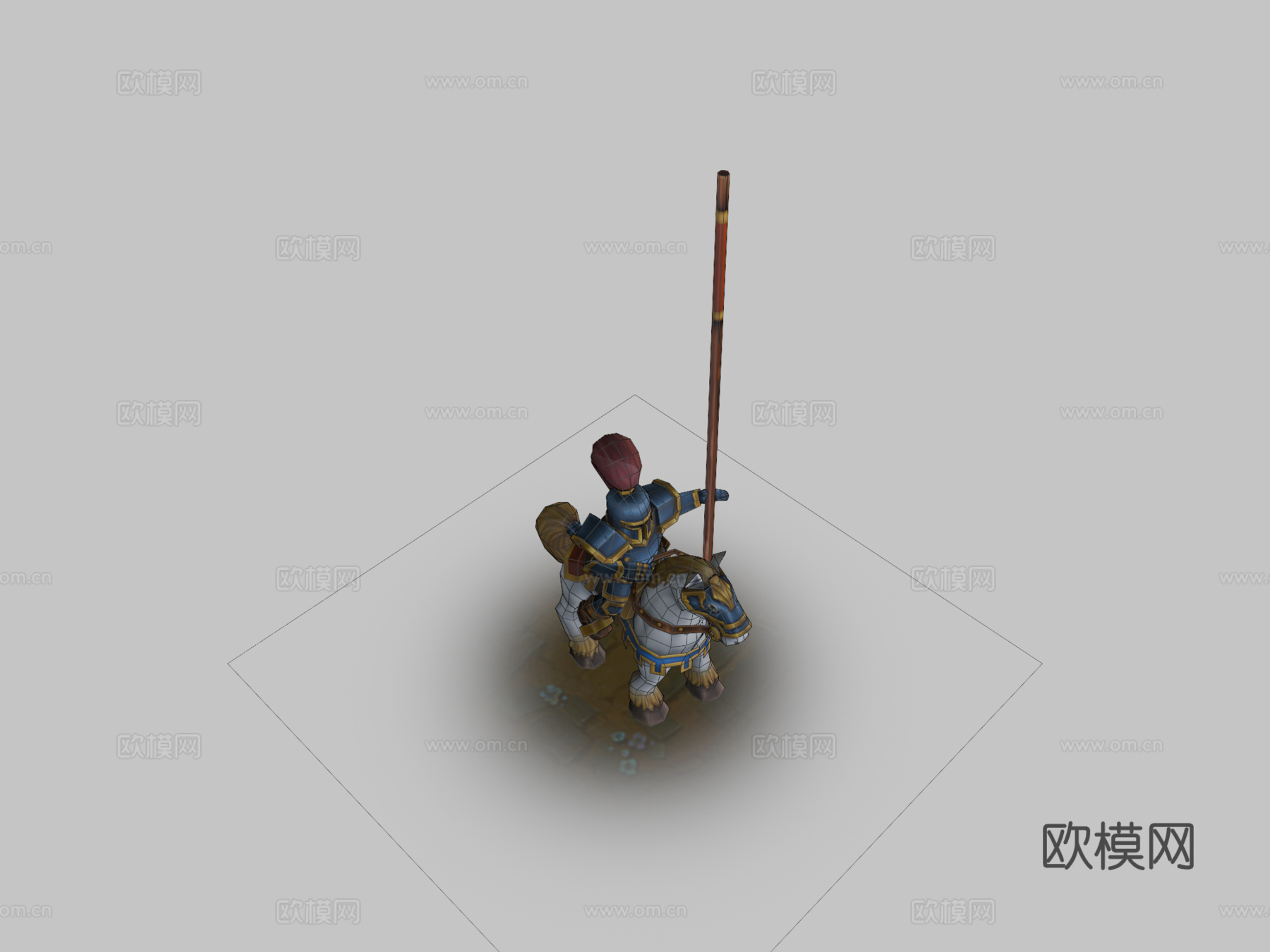 骑士动画角色3d模型