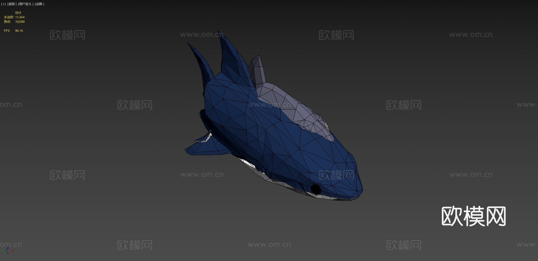 [低多边形]动态海洋动物第3卷3d模型