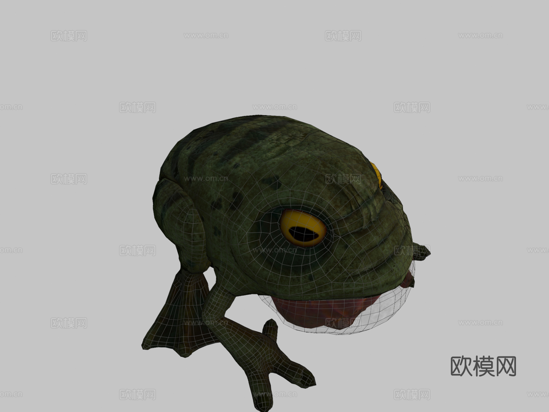 青蛙3d模型