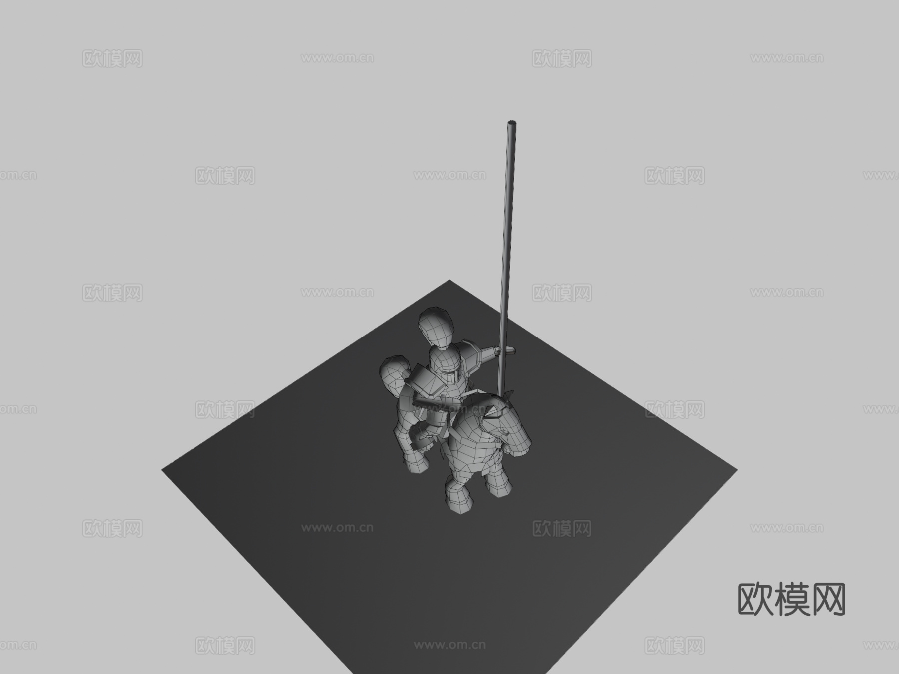 骑士动画角色3d模型
