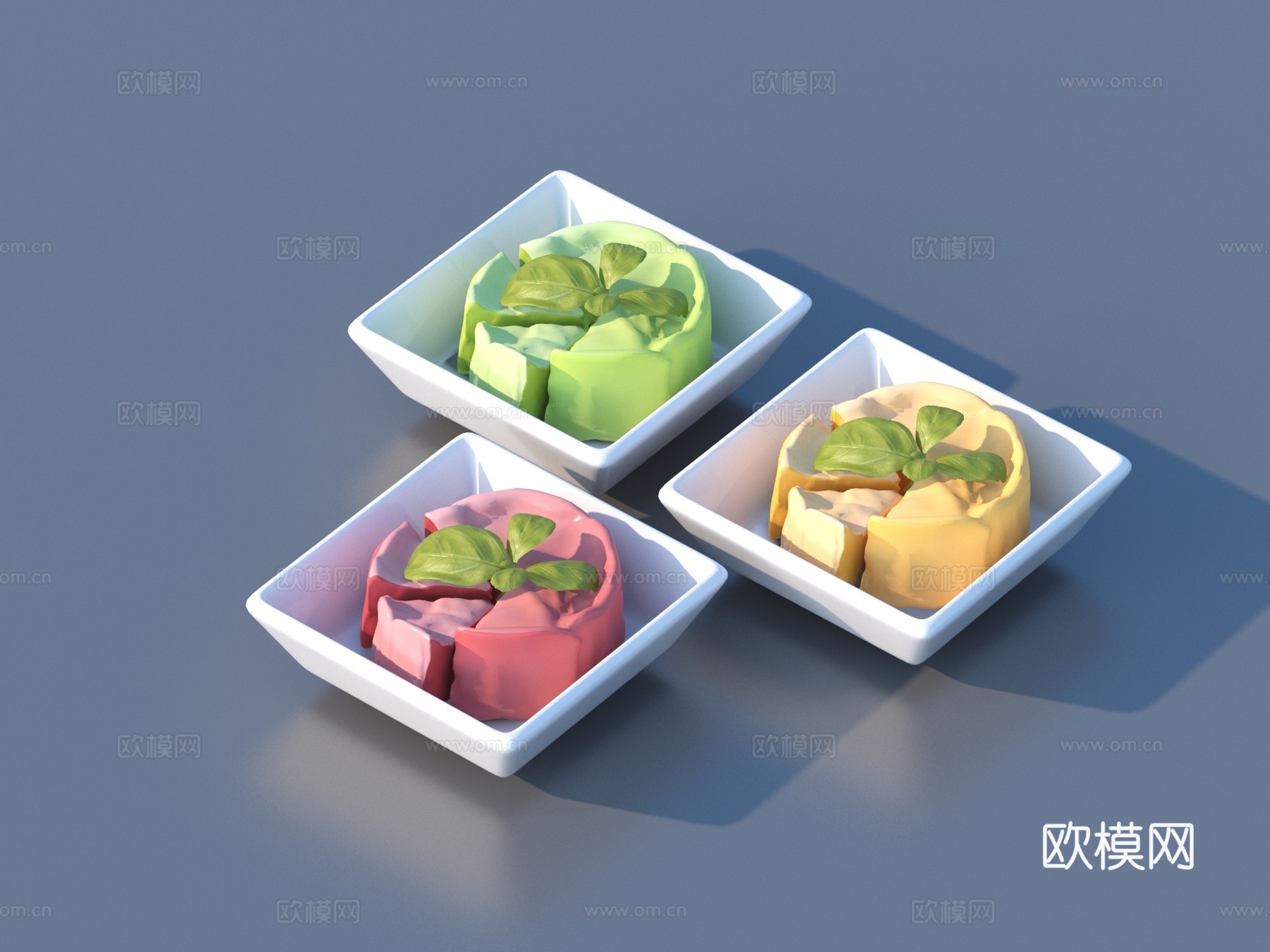 点心 糕点 面包 蛋糕 美食 食物3d模型