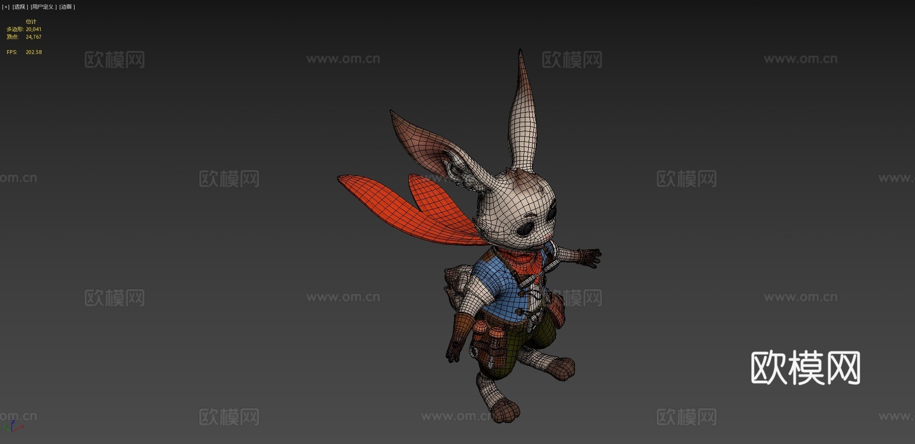 兔子角色3d模型