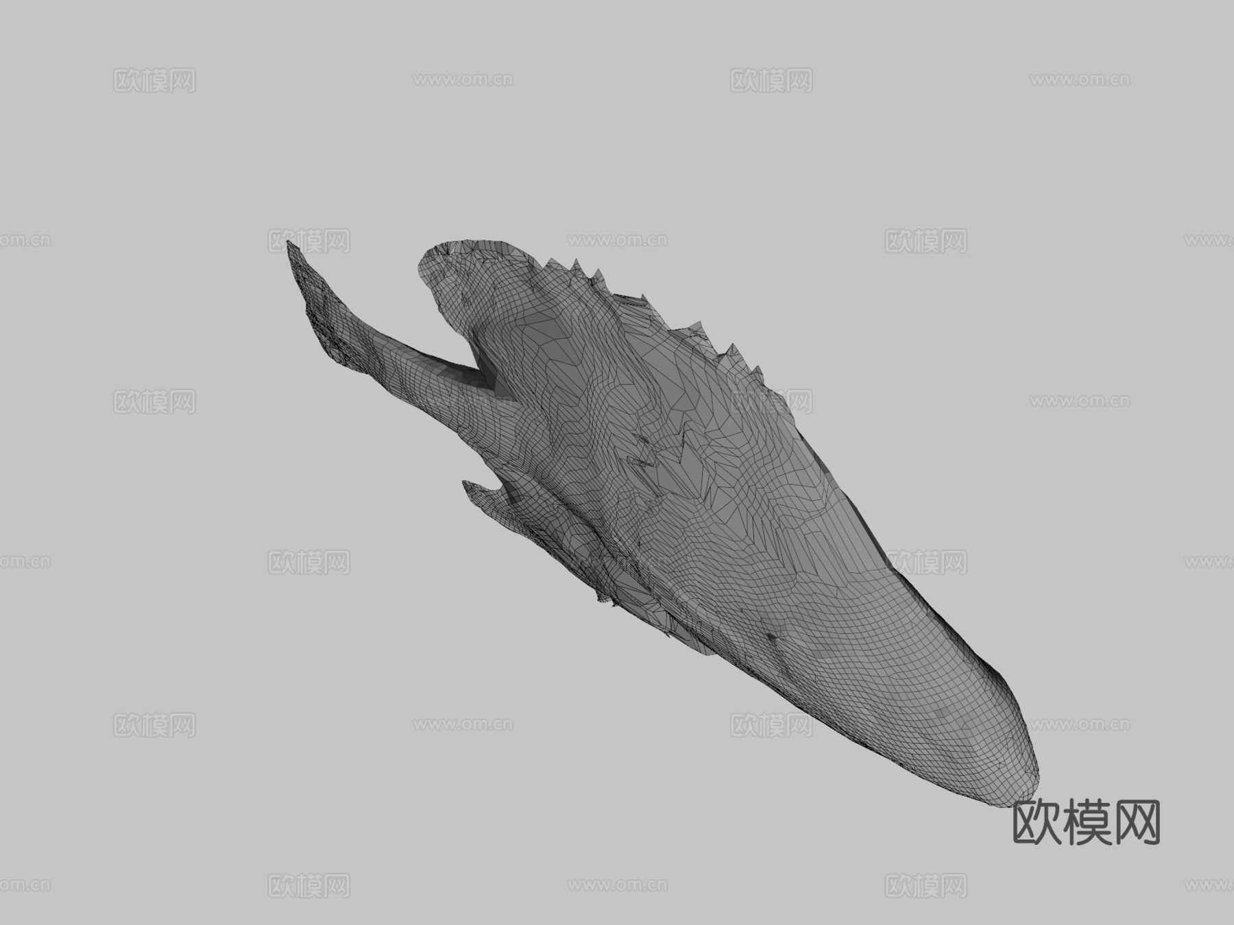 模型38-南瓜籽太阳鱼3d模型