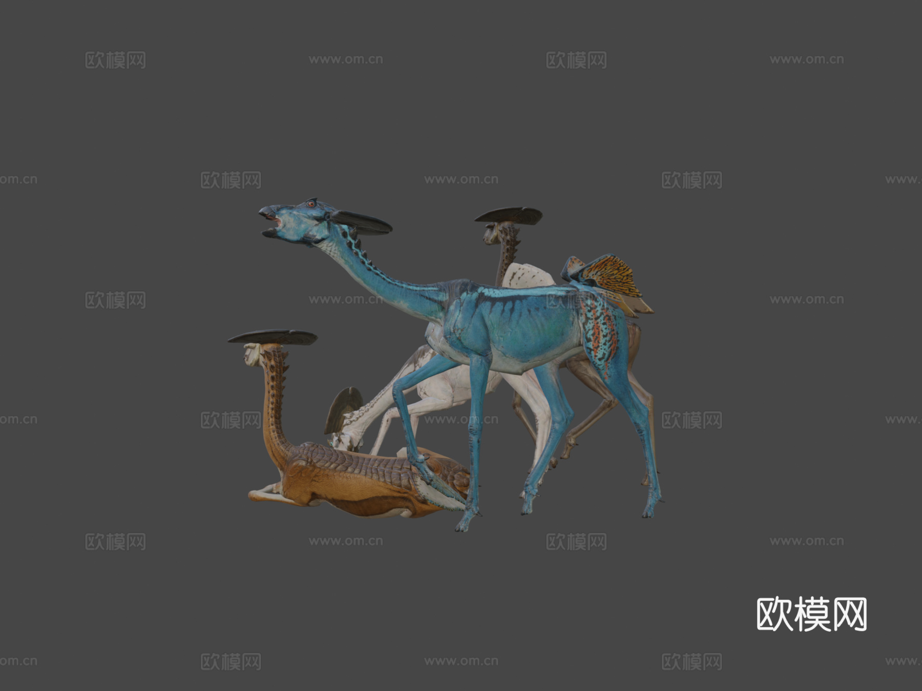 外星羚羊3d模型