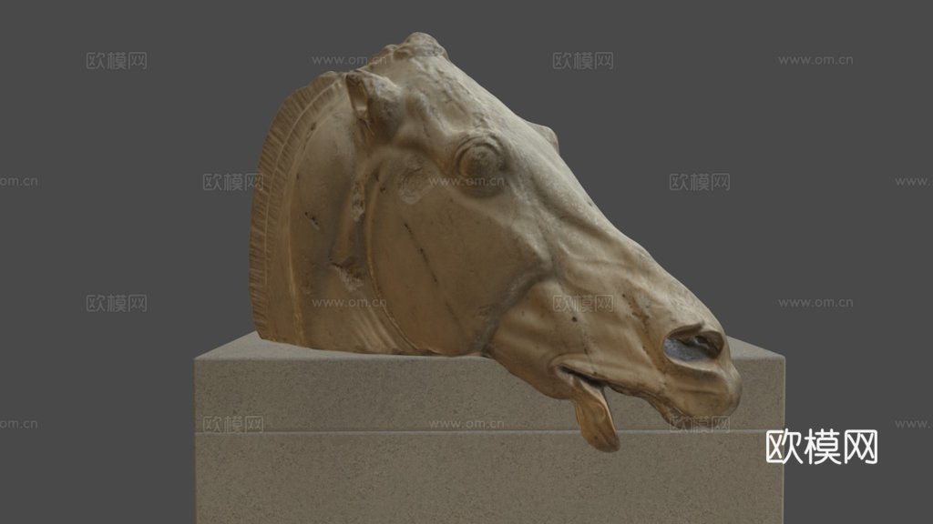 大英博物馆马头3d模型