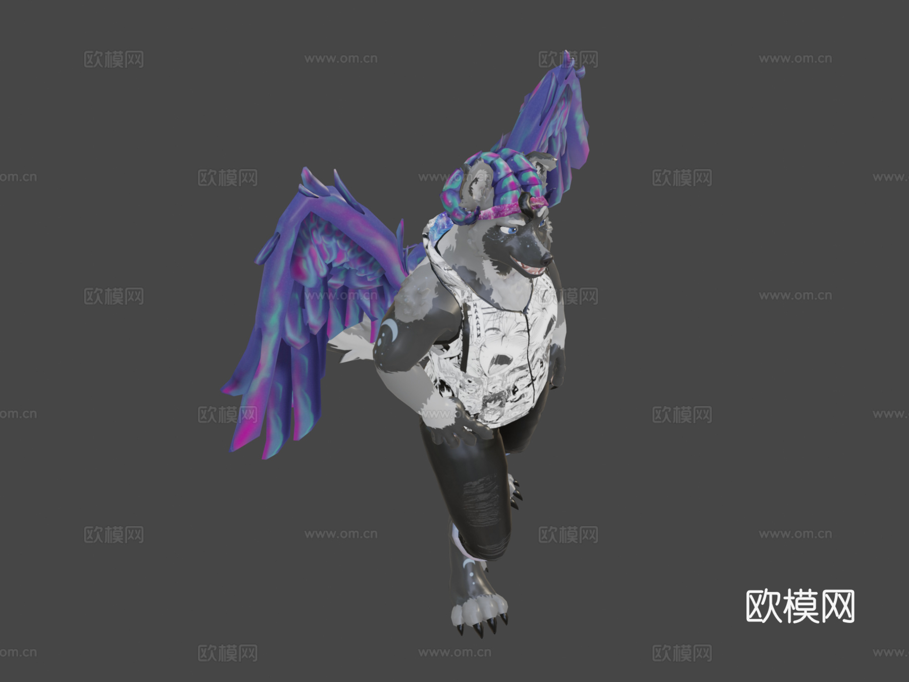 诈骗警告-银河狼-VRChat虚拟形象3d模型