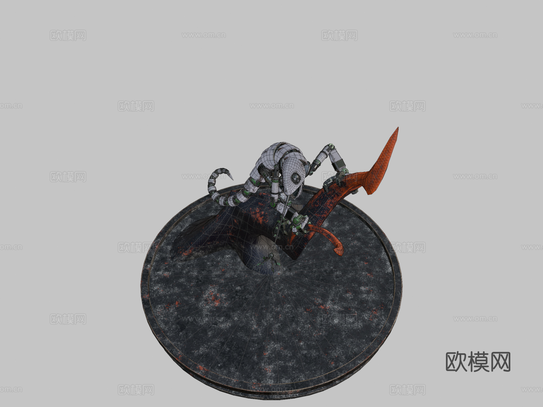 变色龙机器人3d模型