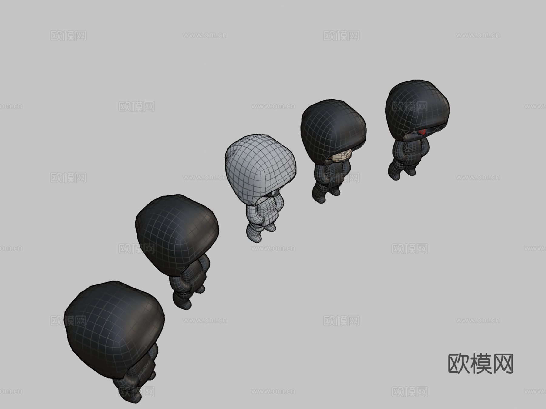 兜帽帮3d模型