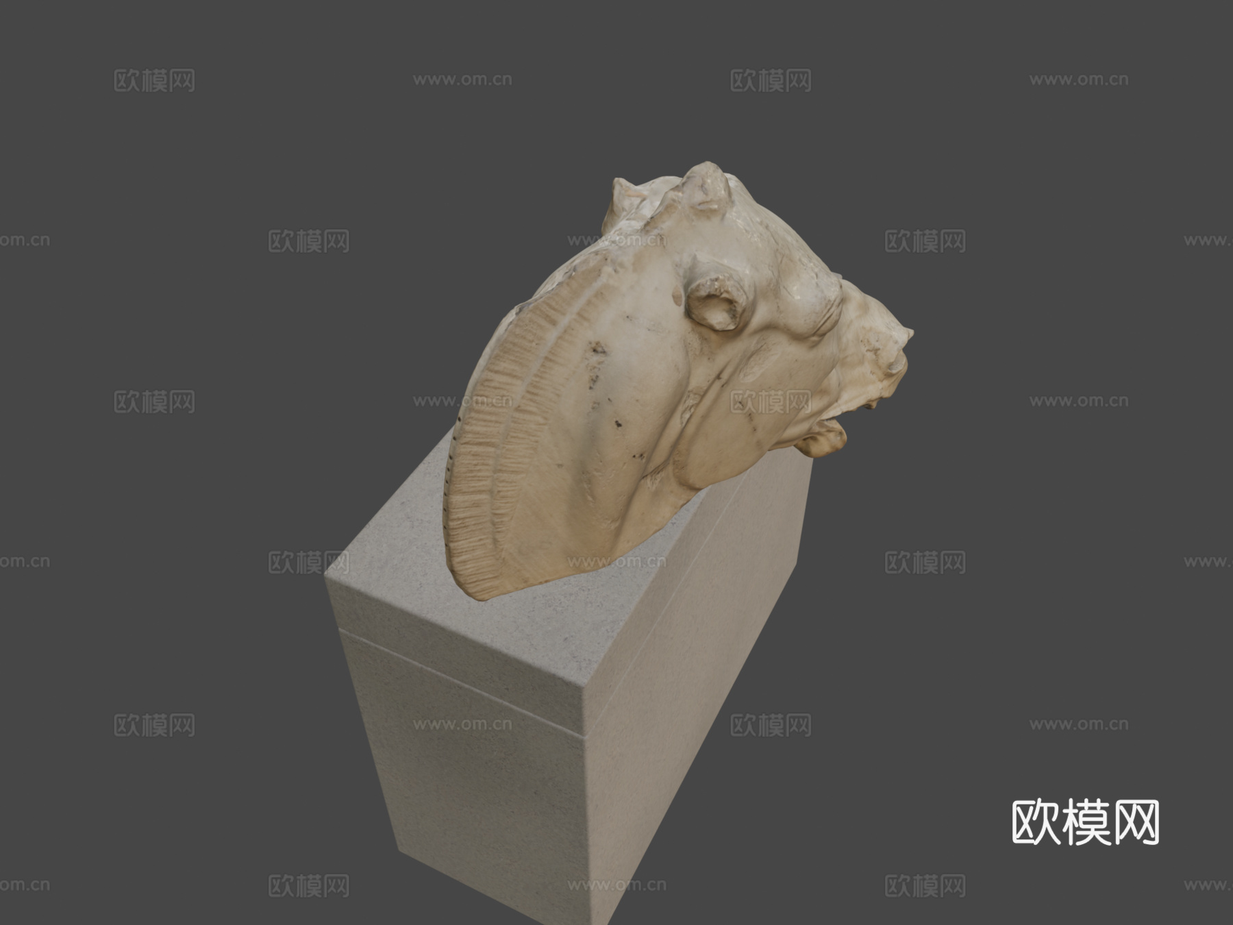 大英博物馆马头3d模型
