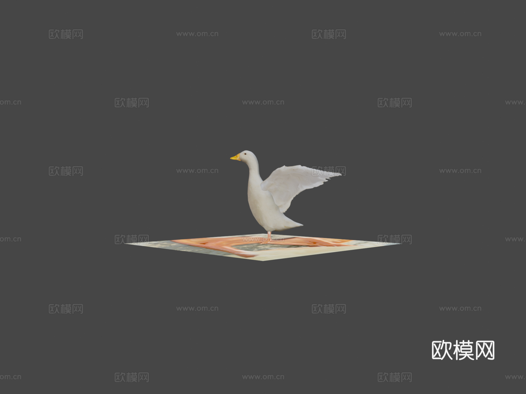 鸭子3d模型