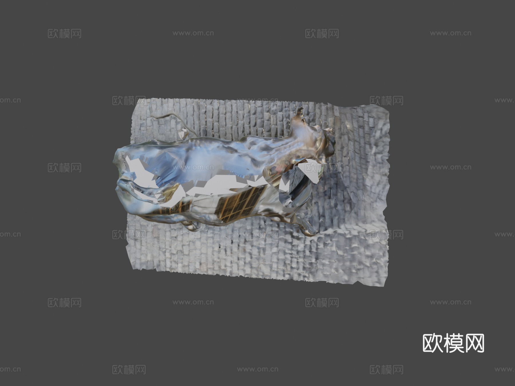 华尔街公牛3d模型