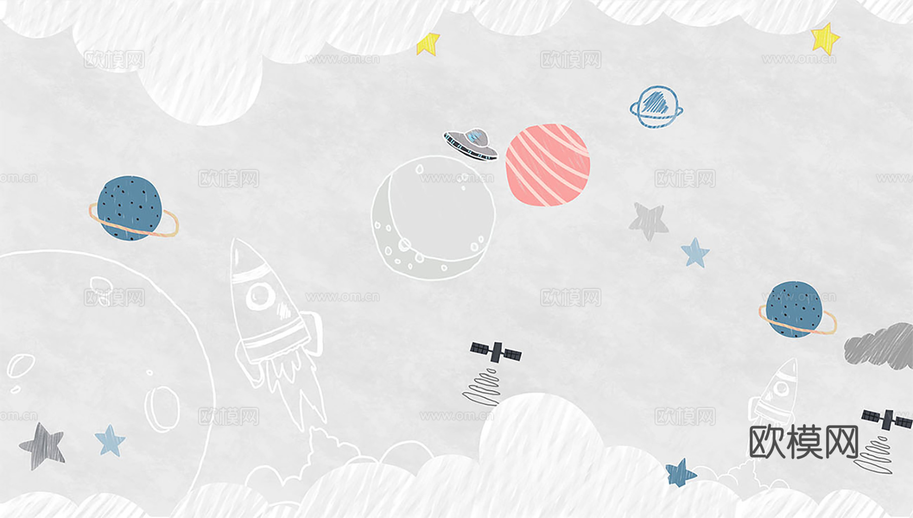 现代 可爱 儿童壁纸 墙布下载