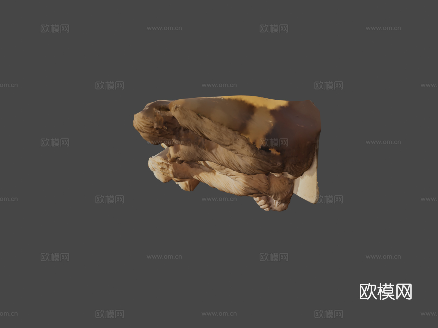 猴子雕像3D扫描3d模型